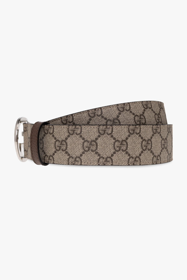 Gucci Sac porté épaule ou main Gucci Padlock Bengal petit modèle en toile monogram beige et cuir marron