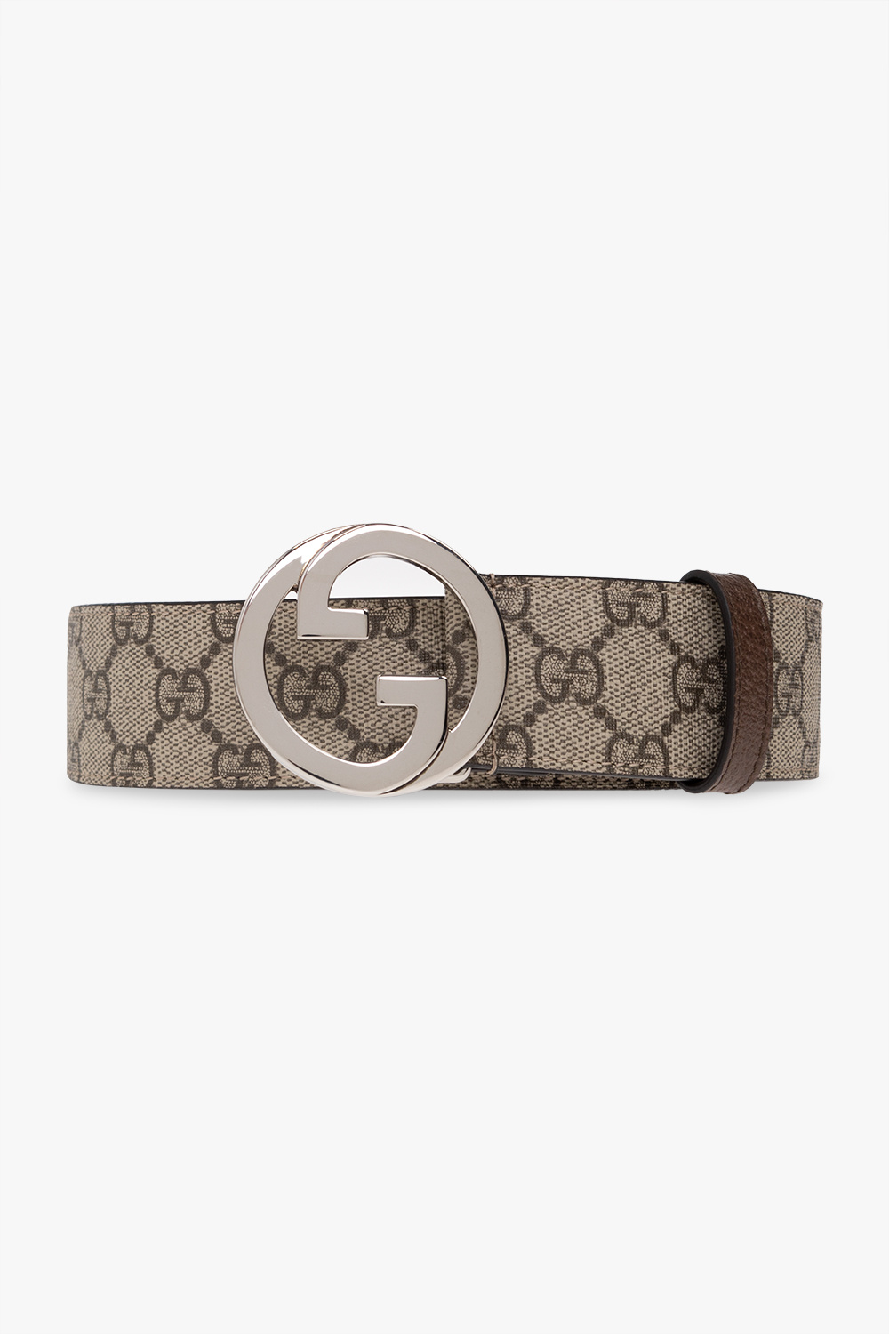Signature leather belt Louis Vuitton Silver size 39 Inches in