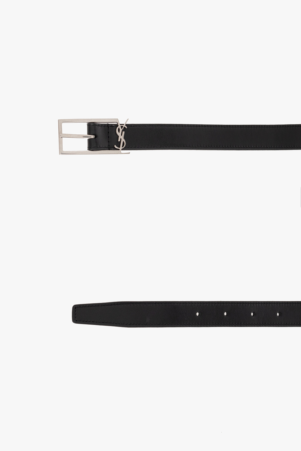 Saint Laurent Leather belt with logo