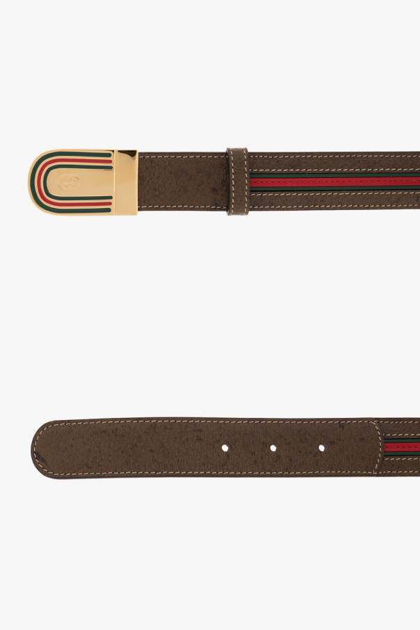 Gucci Charity Leather belt with logo