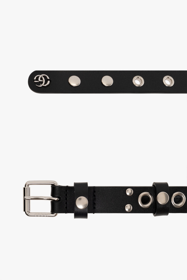 gucci jacquard Studded belt