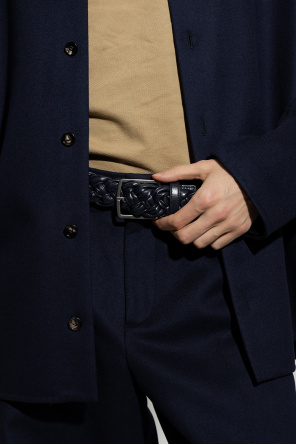 Woven leather belt od Bottega Veneta