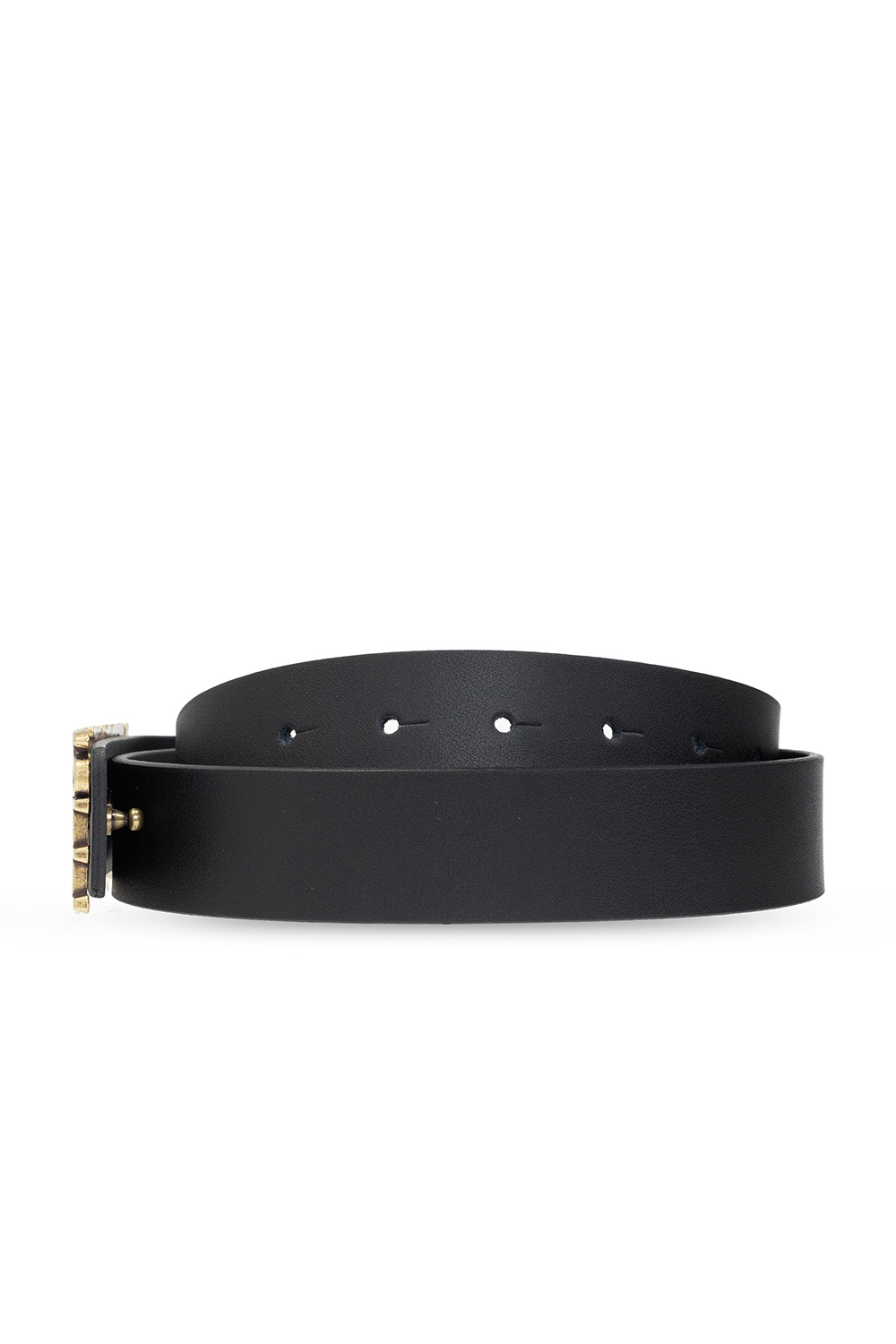 Paul Smith horizontal-stripe knitted dress Leather belt