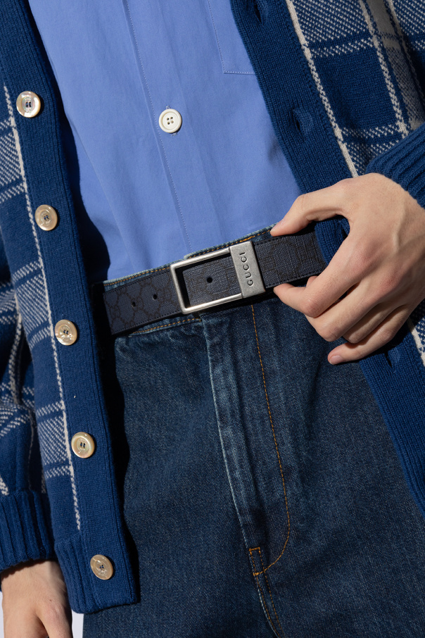 Gucci contrasting Monogrammed belt