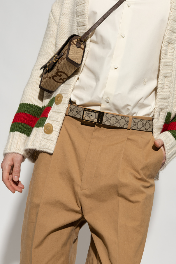 Gucci Gucci GG Marmont bee-print thin belt