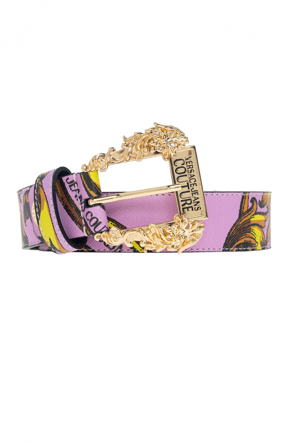 Versace Jeans Couture Leather belt with logo