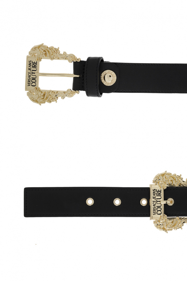 Versace jeans button Couture Leather belt