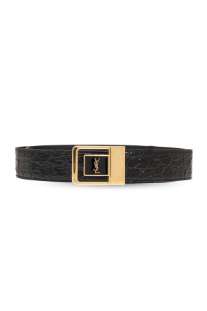 waist belt with logo saint laurent belt