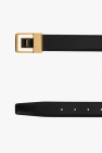 Saint Laurent BLACK Leather belt