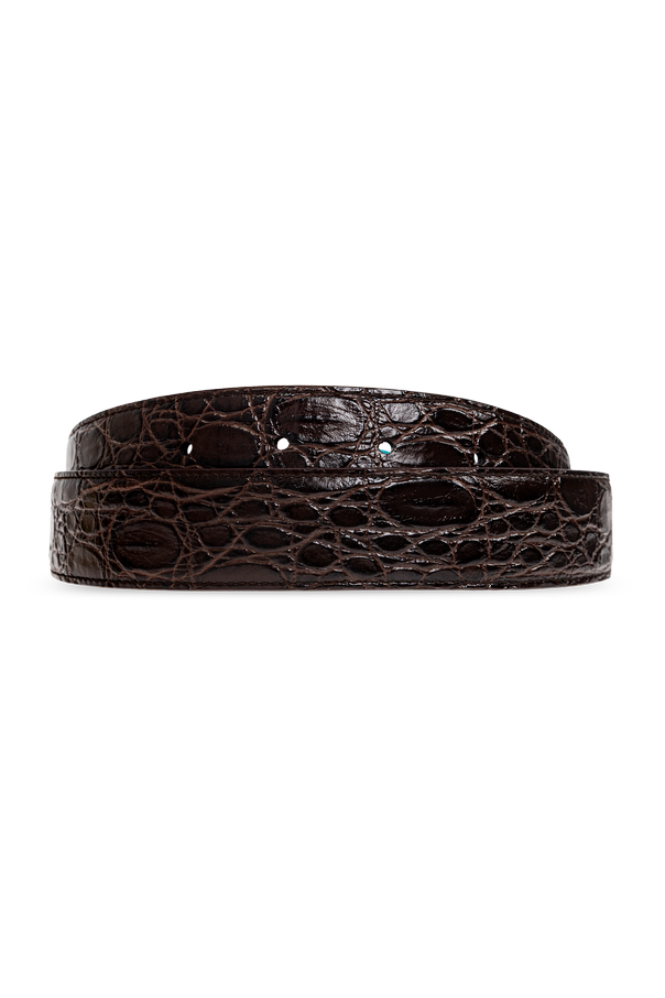 Saint Laurent Leather belt with buckle