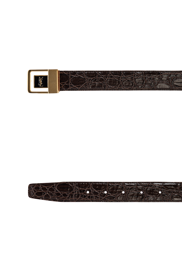 Saint Laurent Leather belt with buckle