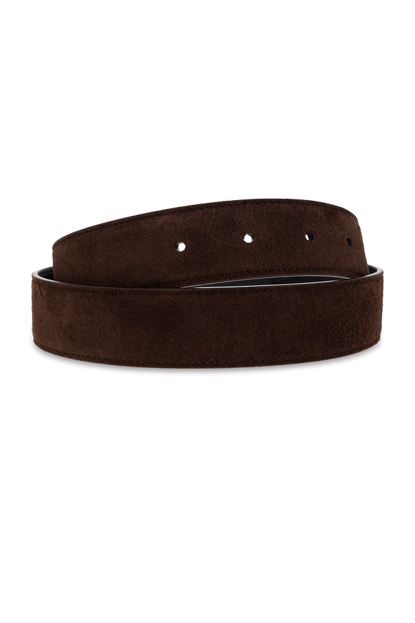 Saint Laurent Suede belt with buckle