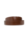 Saint Laurent Python skin belt