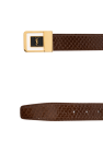 Saint Laurent Python skin belt