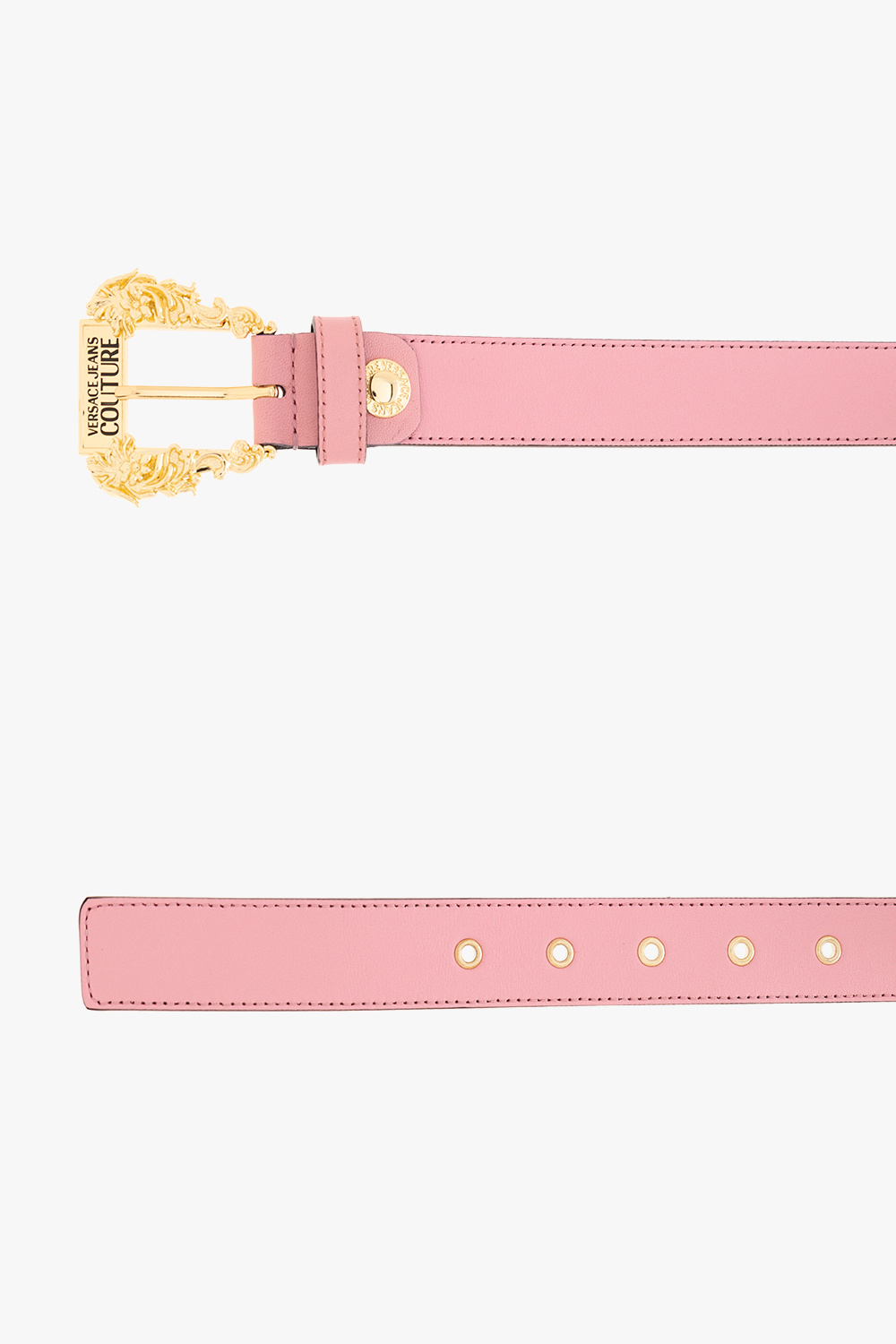 Il Gufo bow-detail floral-print dress Leather belt