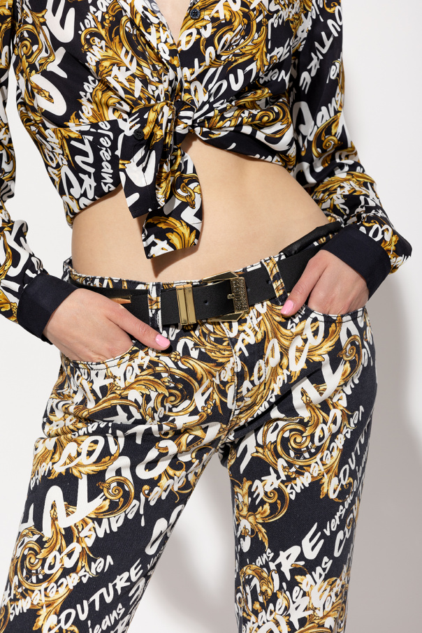 Versace jeans RAF Couture Leather belt