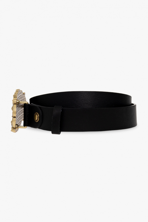 Versace Hanro Jeans Couture Belt with decorative buckle