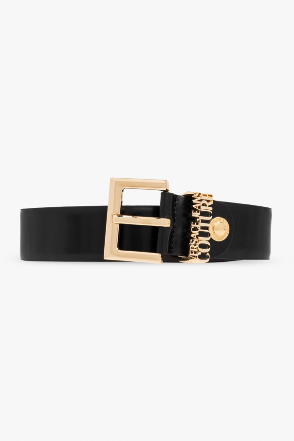 Versace Marian Jeans Couture Leather belt with logo