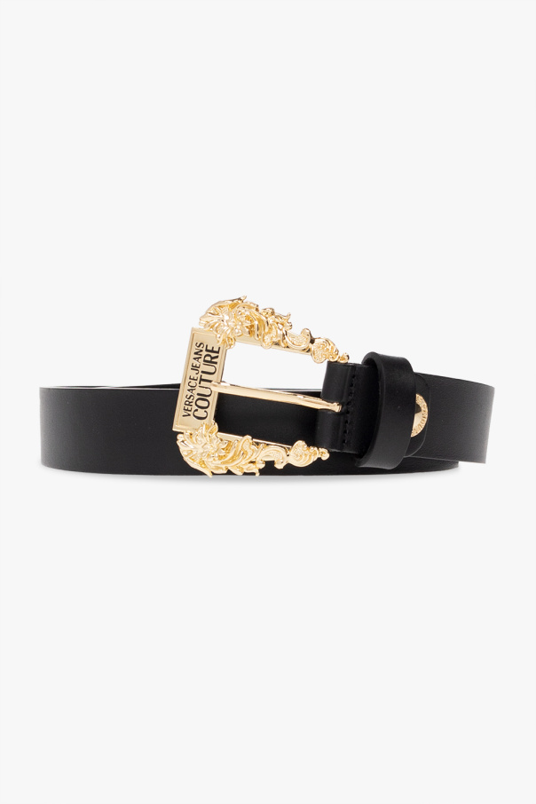 Versace Jeans plunge Couture Leather belt