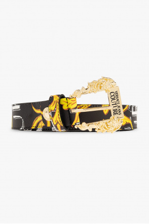 Leather belt od GBD6053 T-Shirt Donna Giallo