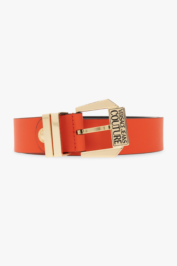 Versace jeans Crinkle Couture Leather belt