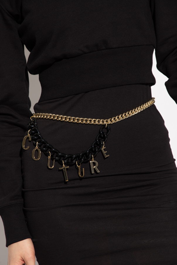 Versace grey Jeans Couture Chain-link belt