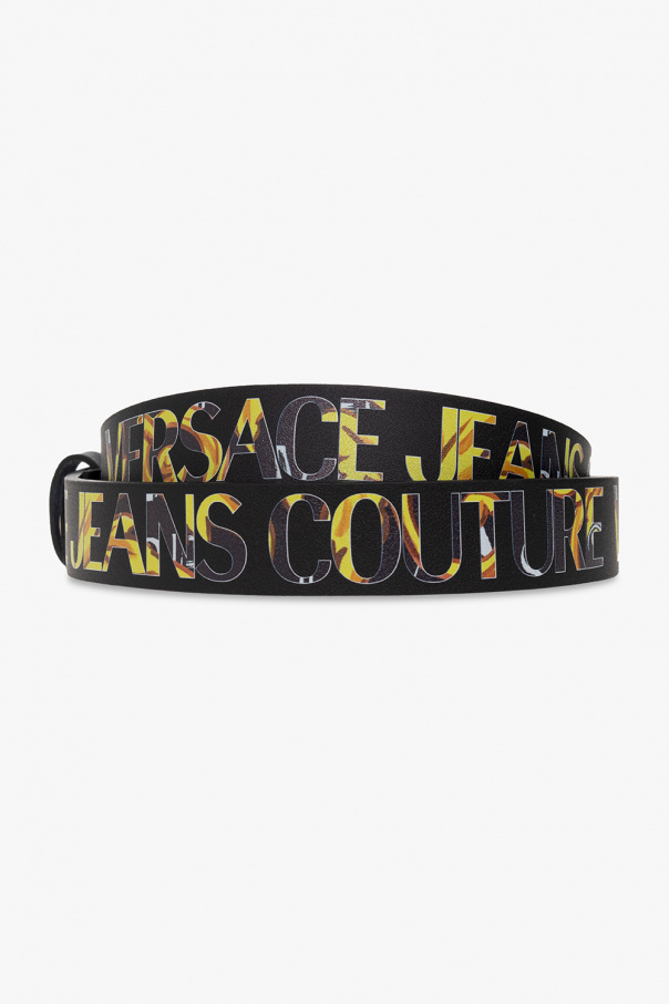 Versace Jeans rose Couture Leather belt