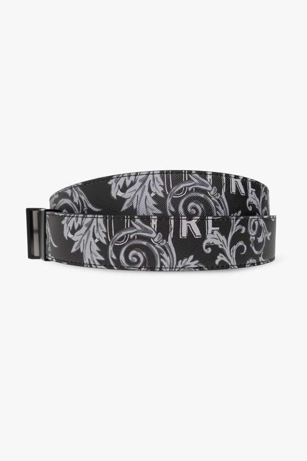Versace mens jeans Couture Reversible belt with logo