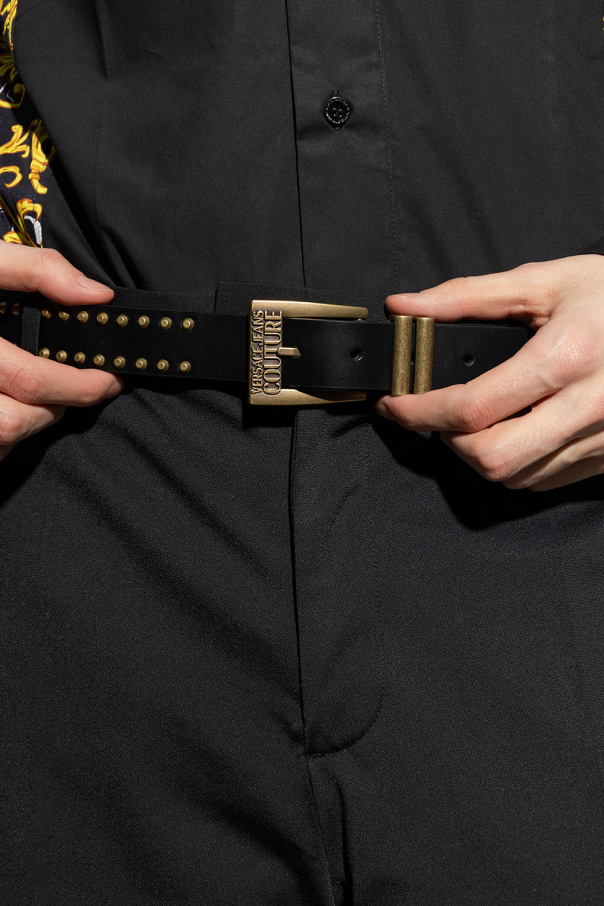 crochet-panel sleeveless midi dress Black Leather belt