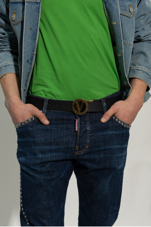 Reversible leather belt od Versace Jeans Couture