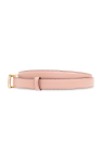 Gucci PINK Leather belt with logo
