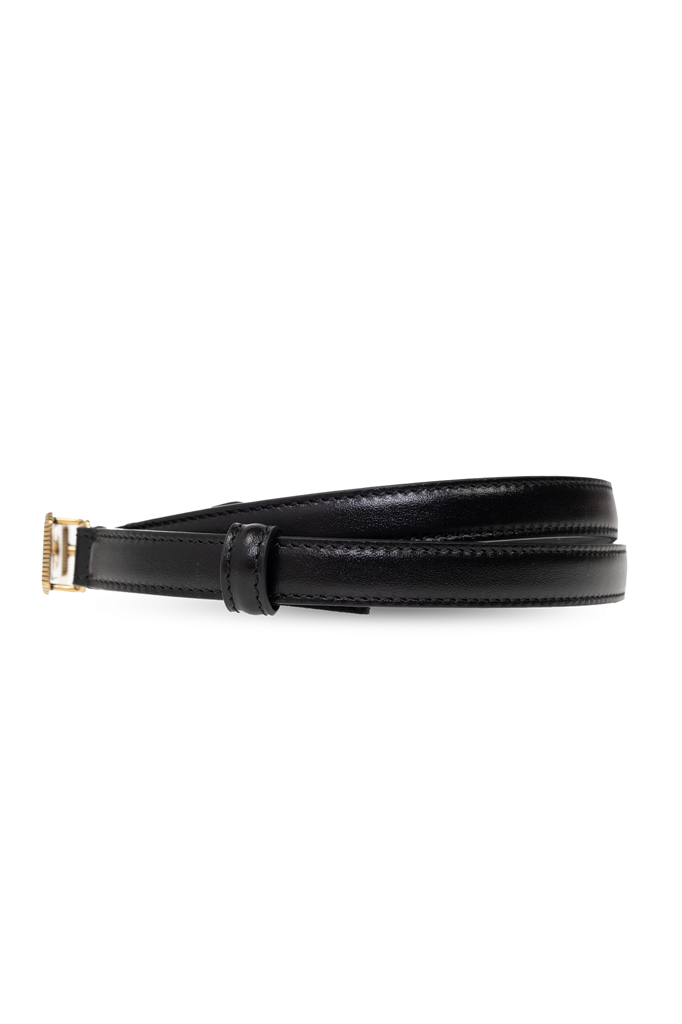 Black Leather belt with logo Gucci - Vitkac GB
