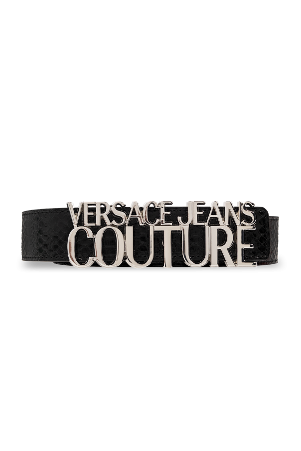 Versace belt Jeans Couture Pasek z klamrą w kształcie logo