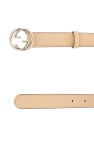 Gucci beige Leather belt