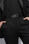 Saint Laurent BLACK Leather belt