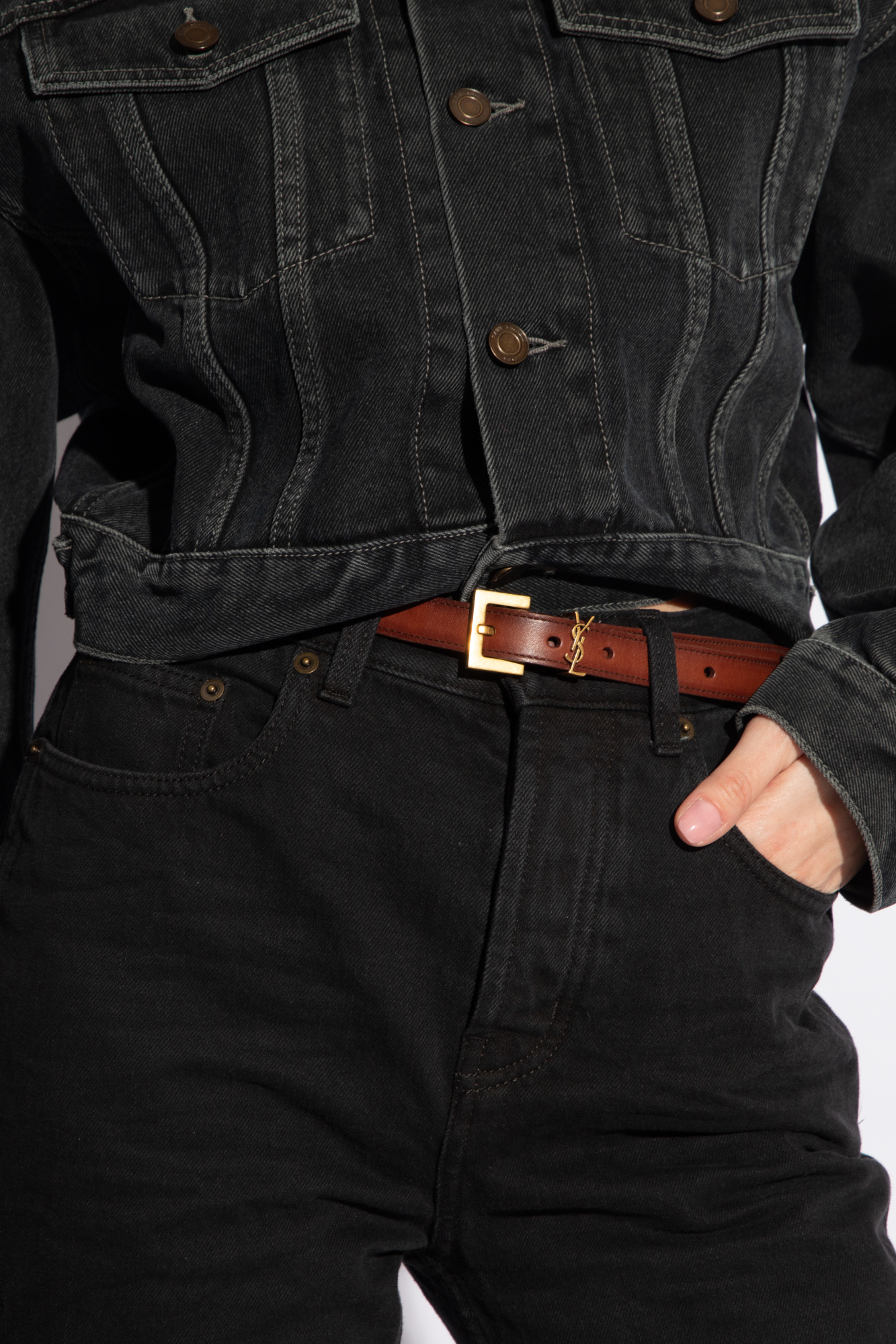 Saint Laurent Leather belt