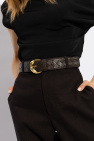 Bottega Veneta BROWN Belt with 'Intrecciato' weave