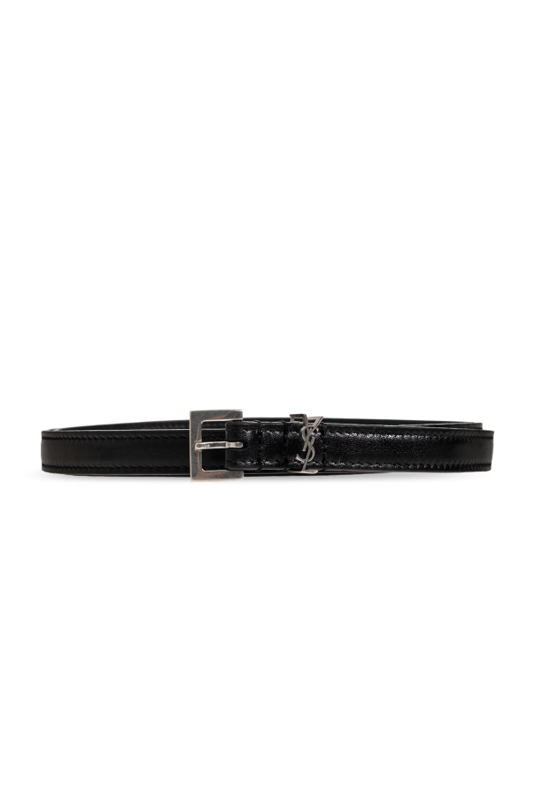Leather belt with logo od Saint Laurent