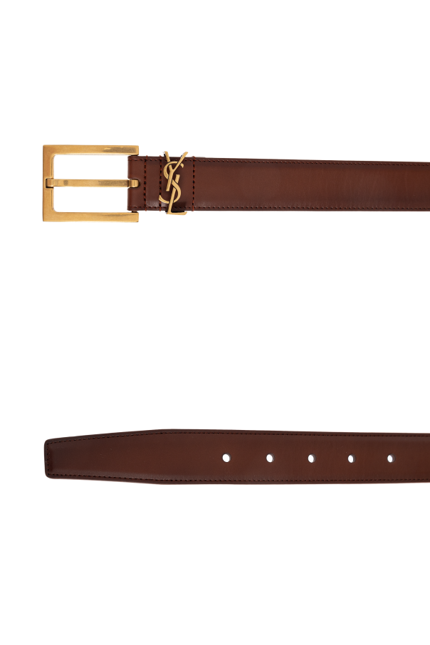 Saint Laurent Cinturón de cuero