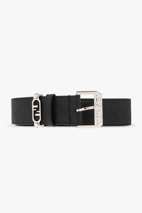 Fendi cargo Leather belt