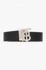 Burberry Leather belt with logo