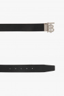 Burberry Leather belt with logo