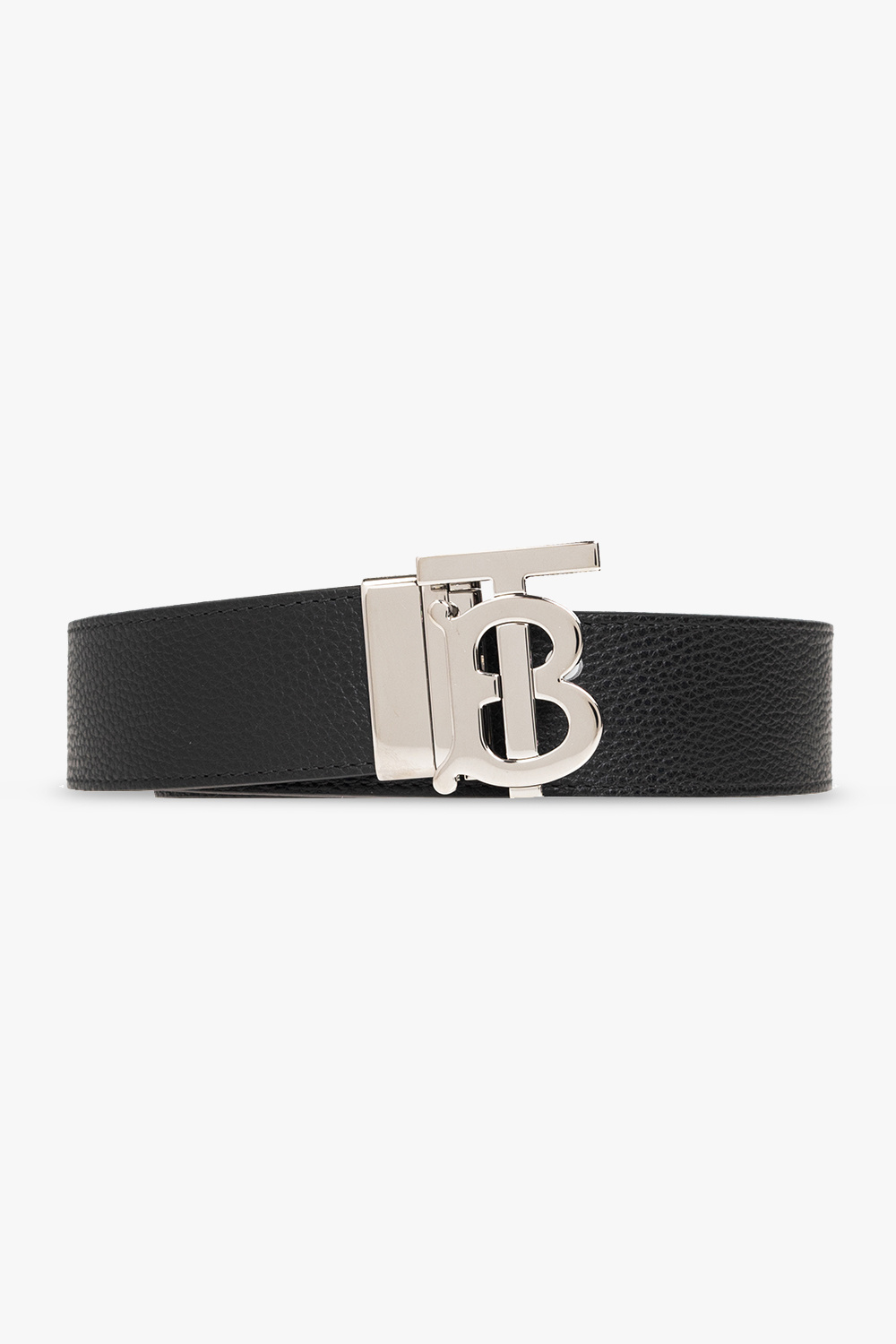 Logo Leather Belt in Black - Burberry
