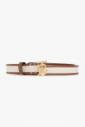 Burberry cream Belt with logo
