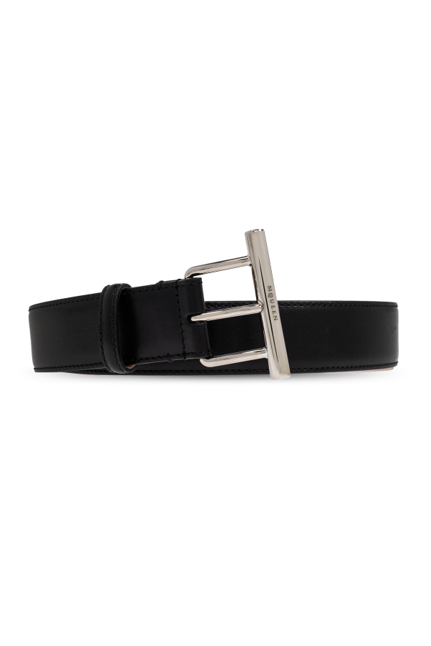 Alexander McQueen Cinturón de cuero