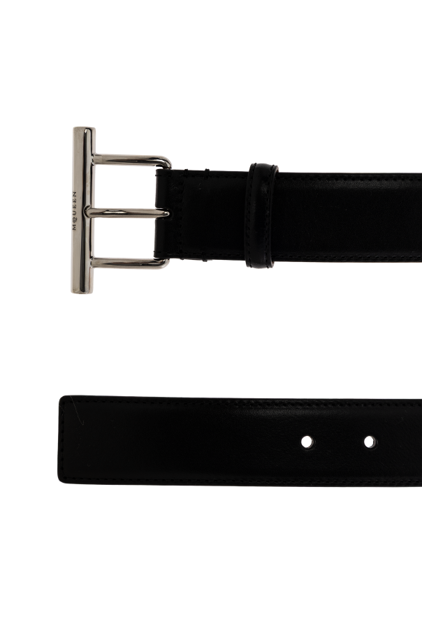 Alexander McQueen Cinturón de cuero