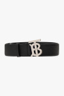 Burberry Leather belt with logo