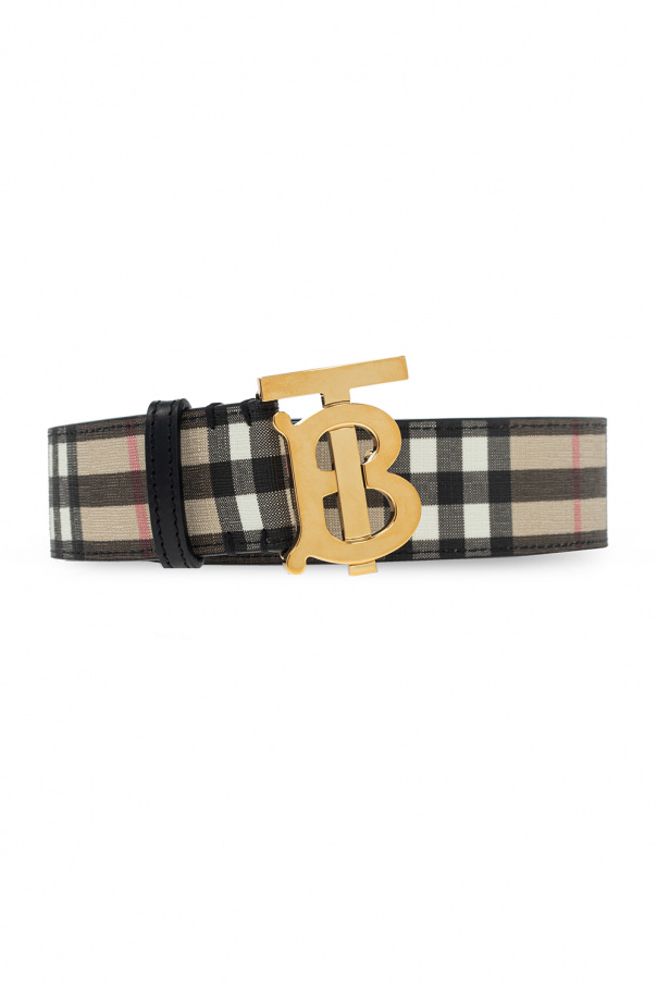 burberry Duffle ‘TB’ patterned belt