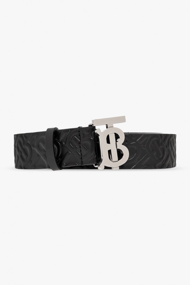 Burberry monogram-print burberry leather-trim Olympia pouch bag
