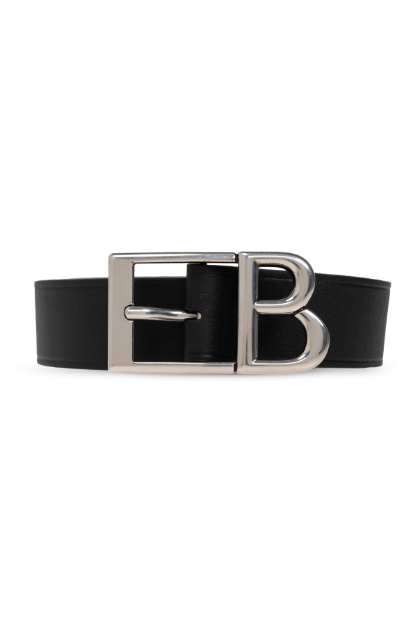 Balenciaga Leather belt with logo